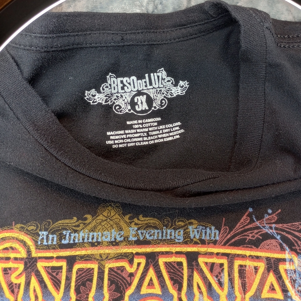 Santana House Of Blues Beso De Luz 3X Black T-shirt - Picture 2 of 4